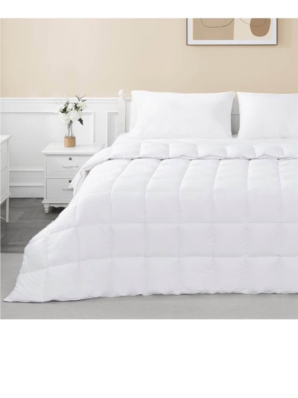 sunflower Down Alternative King Size Lightweight 100% Cotton Shell Bedding